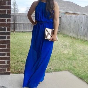 Royal blue maxi dress